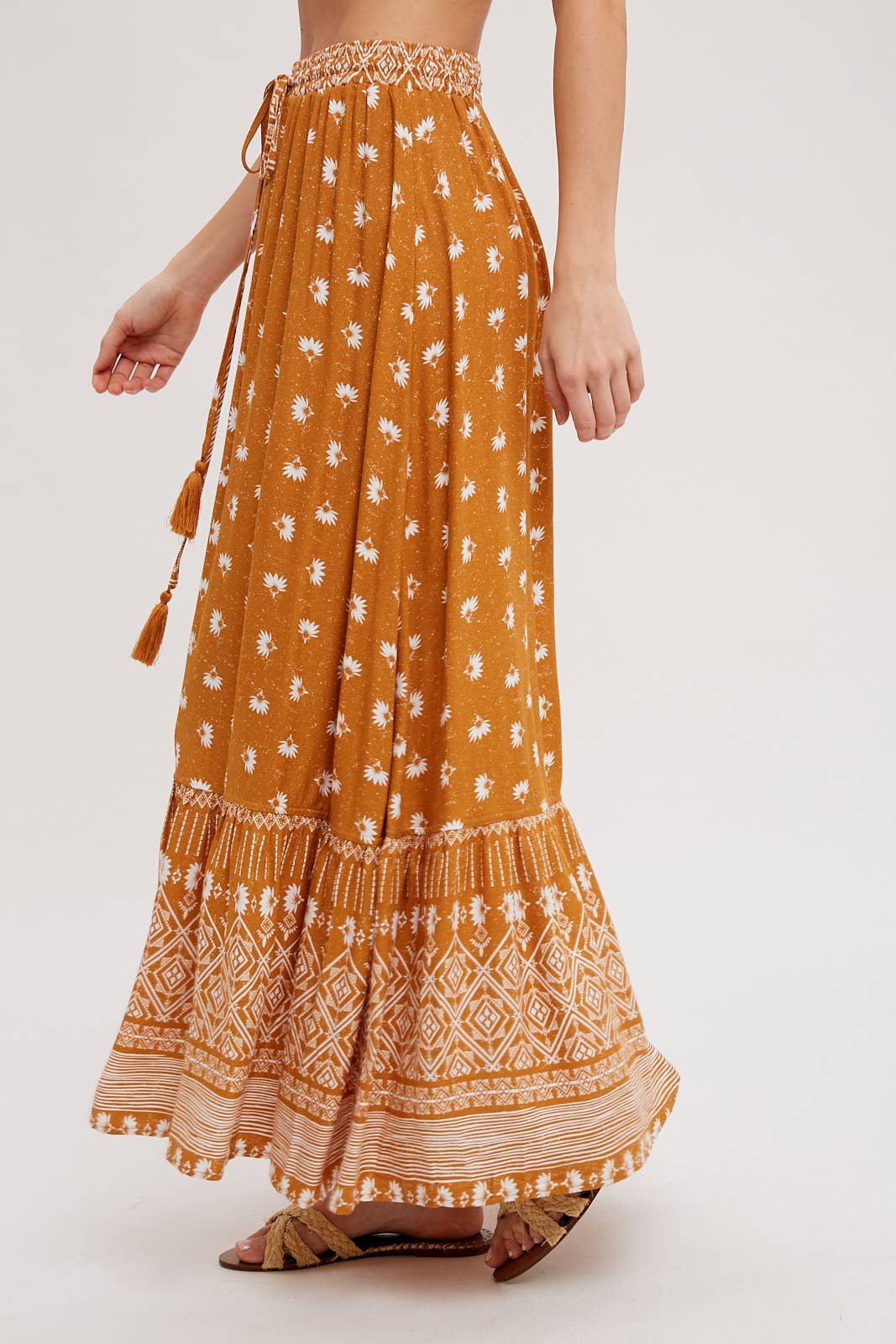 Bluivy - BOHO PRINT MAXI SKIRT