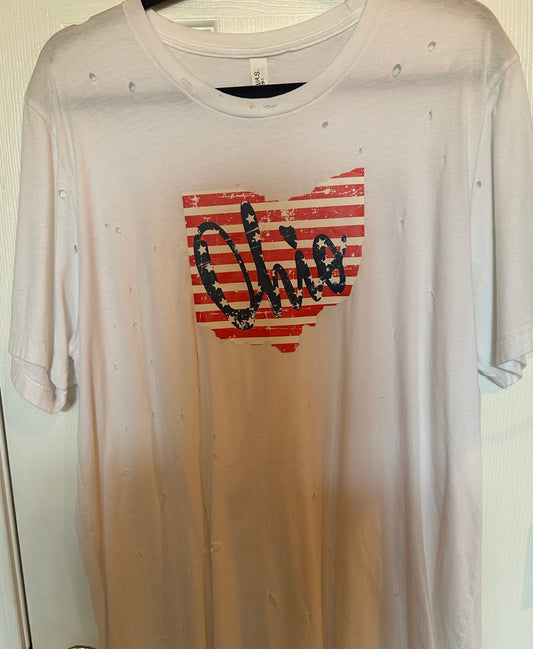 Laser Cut Ohio Graphic Tee