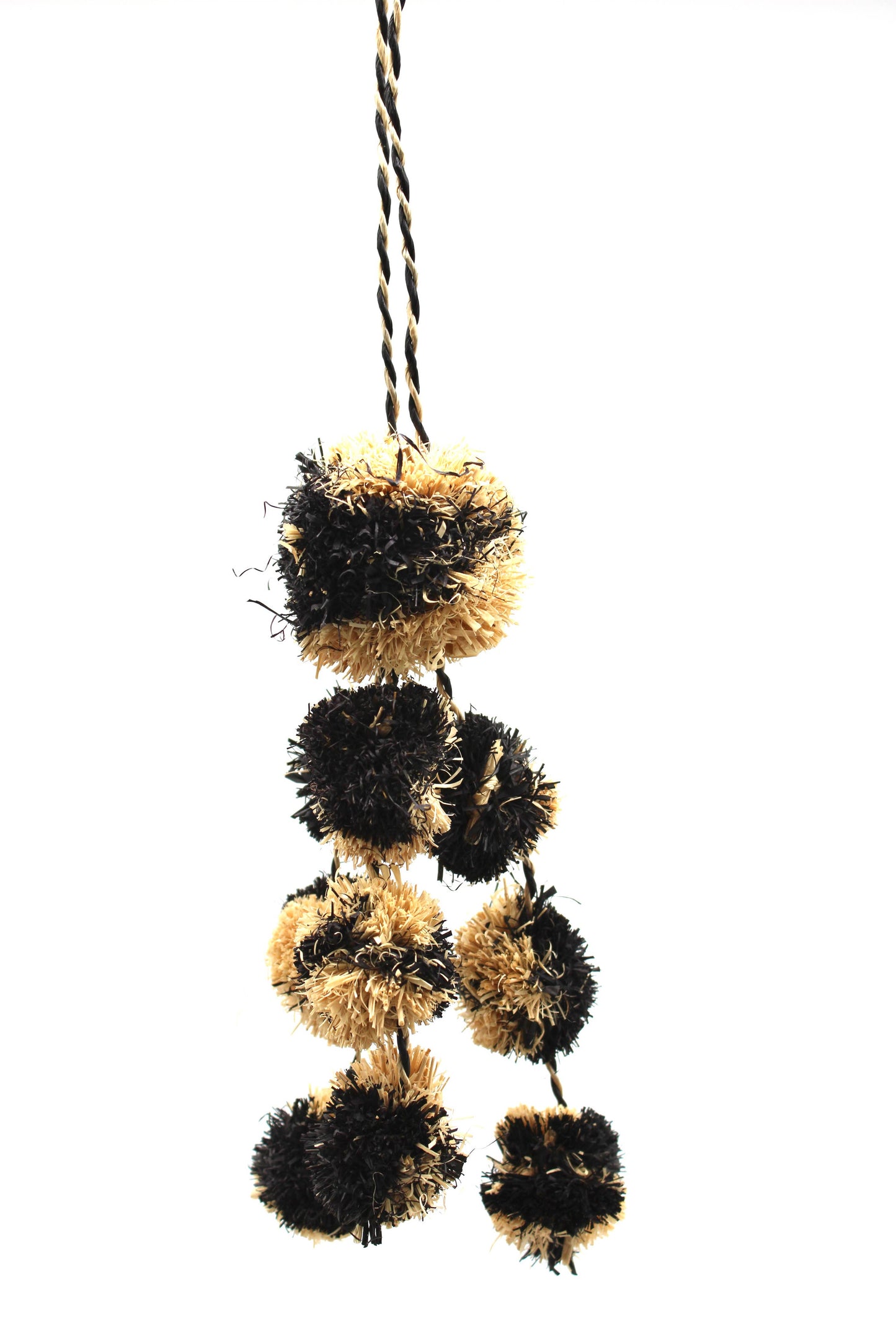 Shebobo - Waterfall Pompoms Raffia Poufs Charm Embellishment