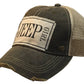 Vintage Life - Jeep Girl Distressed Trucker Cap