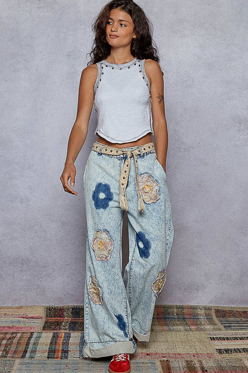 Pol Clothing - Boho edge studded tassel waist BELT163