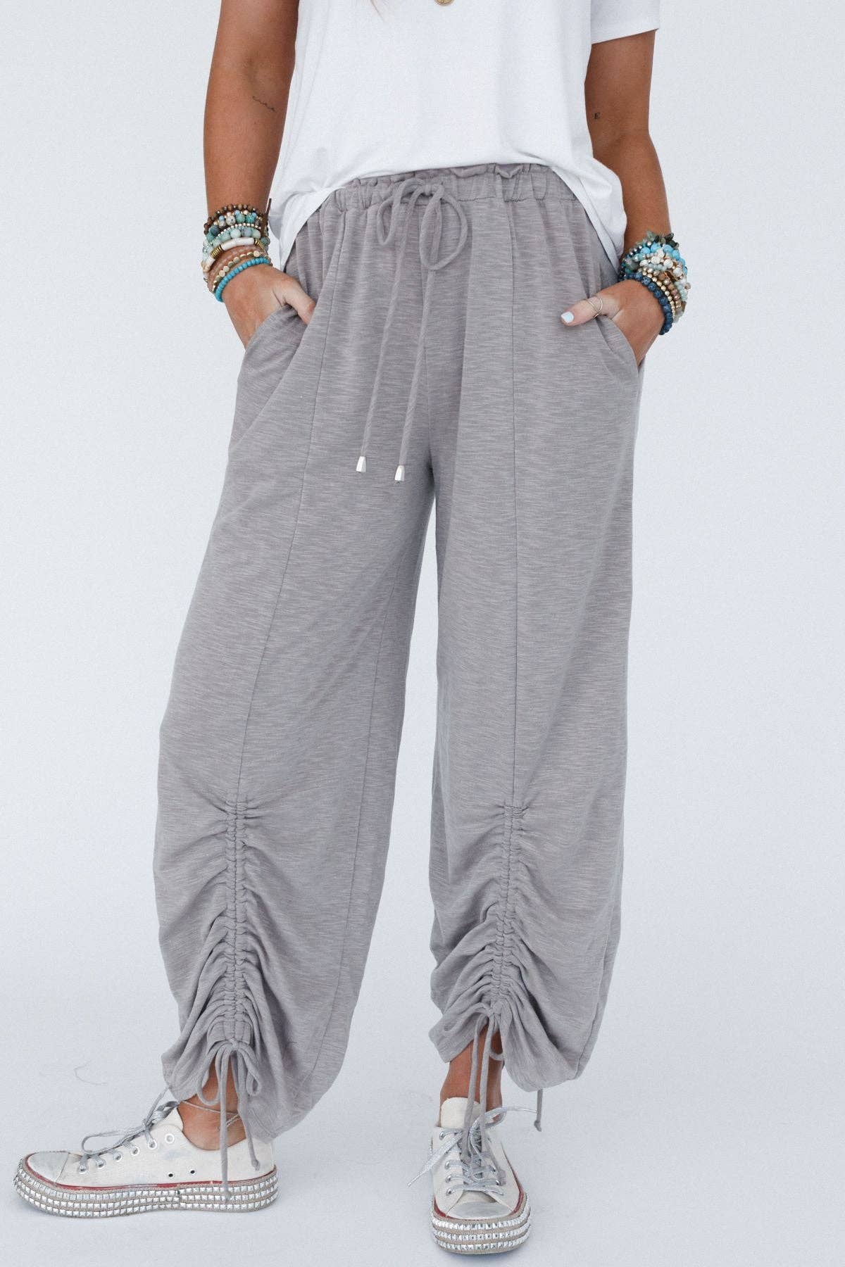 Three Bird Nest - Solie Cinched Pants - Brown