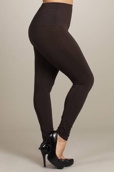 M.Rena - The Tummy Tuck Legging: Full Length / Plus Size / Black