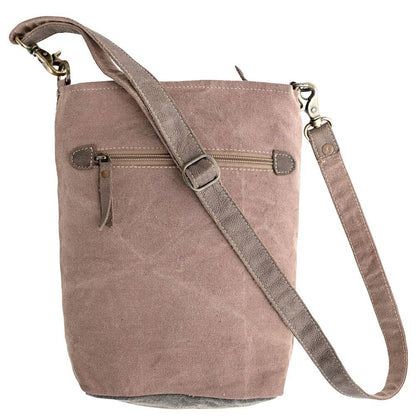Clea Ray Canvas Bags & Clothing - PEACE BUS CROSSBODY BAG