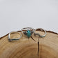 CHAKRA JEWELRY - Silver Vintage Turquoise & Diamond Ring Set Of 3: 7
