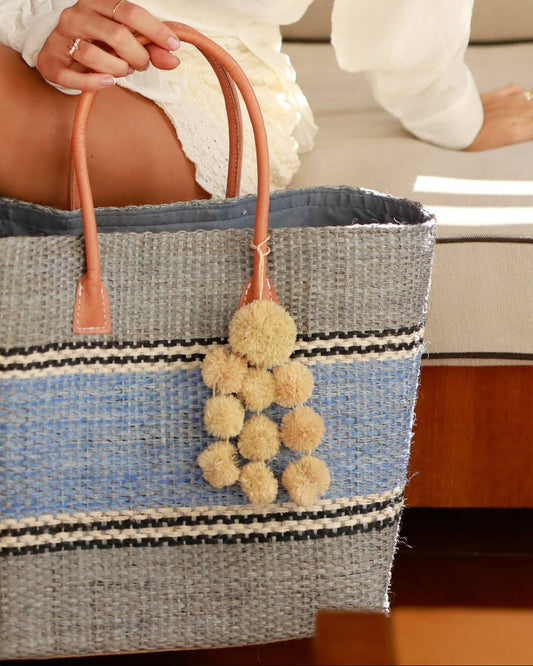 Shebobo - Waterfall Pompoms Raffia Poufs Charm Embellishment