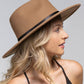Urbanista - 100% Wool Leather Trim Panama Hat