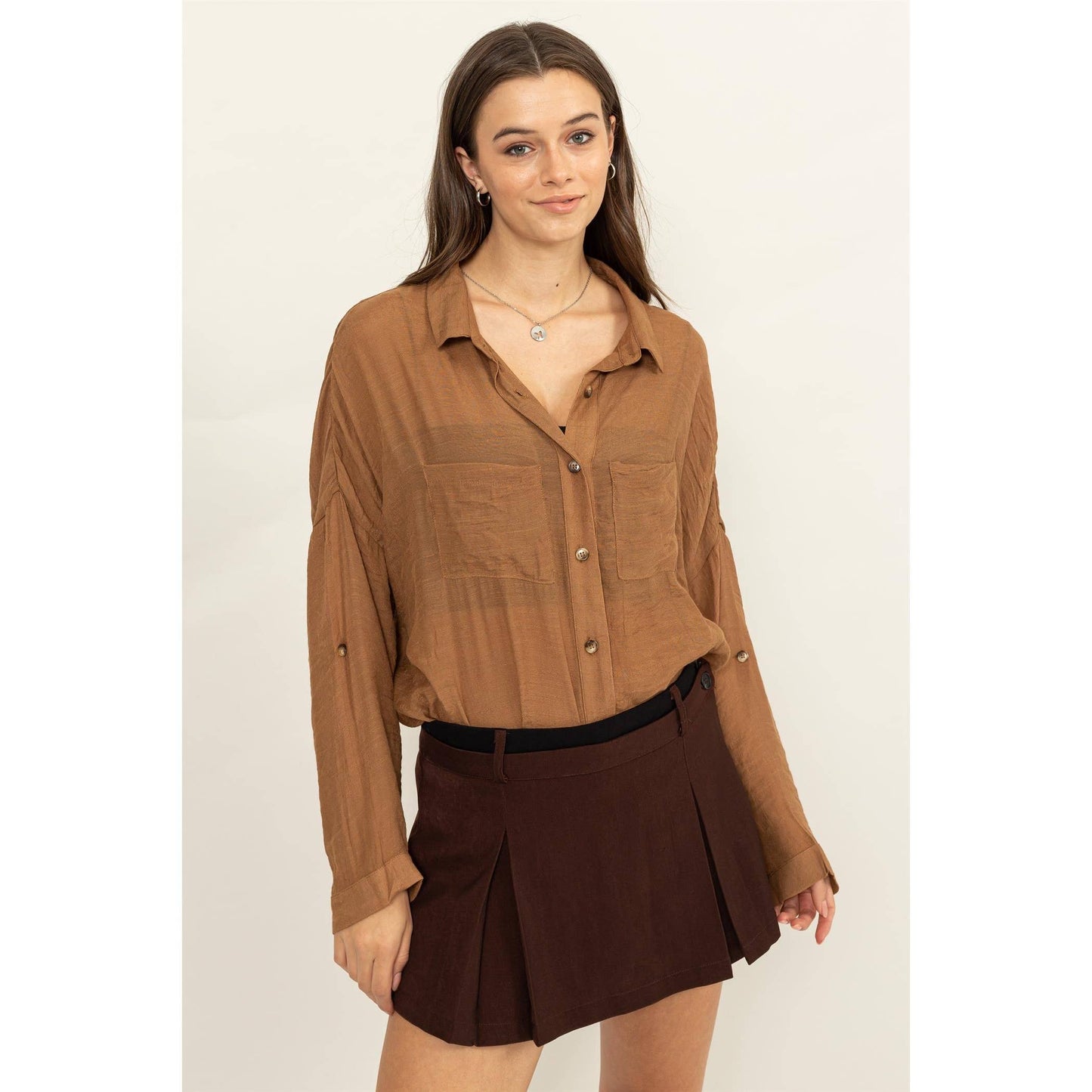 Rustie LONG SLEEVE BUTTON DOWN SHIRT