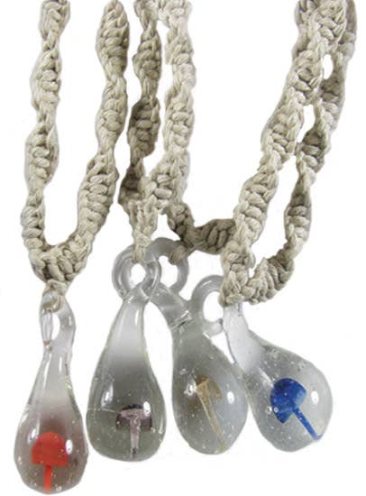 Magic Touch Corp - Large Glass Mushroom Necklace