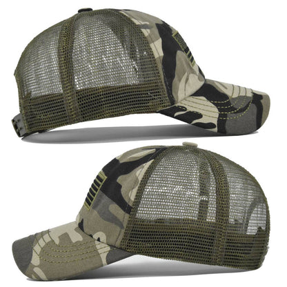 UNISHE - Camo USA Flag 4th of july Trucker Hats DX032