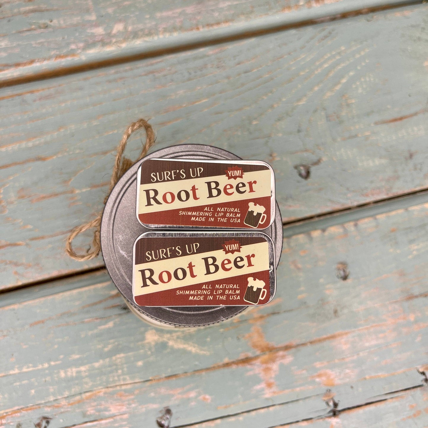 Surfs Up Candle - Root Beer Shimmering Lip Balm
