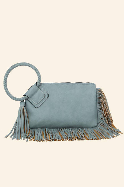 Anarchy Street - Fringe Cuff Clutch Tassel Wristlet Clutch Bag