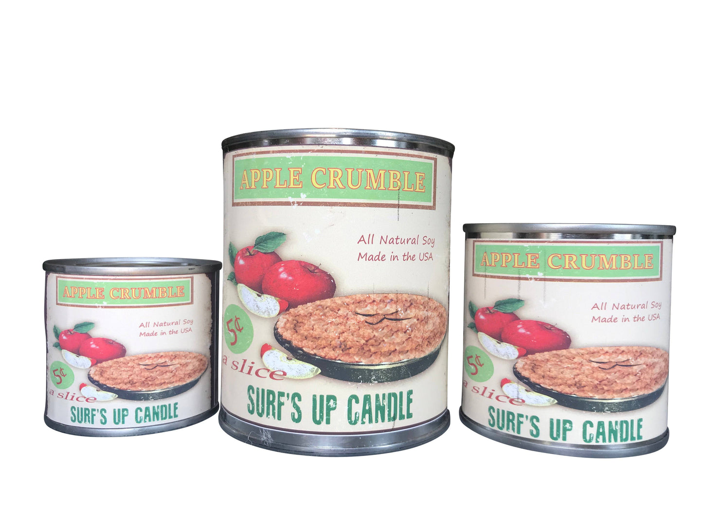 Surfs Up Candle - Apple Crumble Paint Can Candle - Vintage Collection