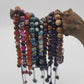 CHAKRA JEWELRY - 6mm Energy Natural Stone Beads Yoga Bracelet: Blue Agate