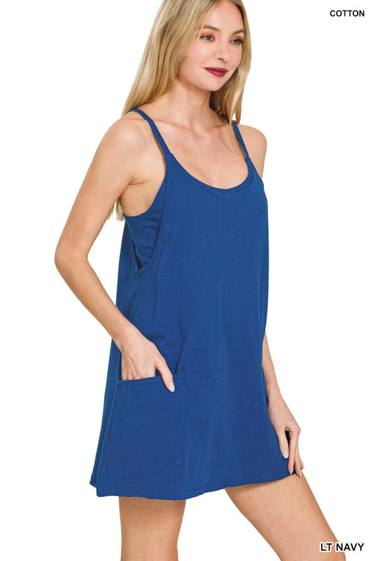 Mini Dress With Built In Romper Liner
