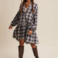 Listicle - Plaid Drop-Waist Mini Dress