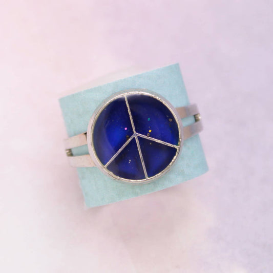 ZAD - Vibe Check Peace Sign Mood Ring