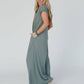 Three Bird Nest - Davina Wide Leg Jumpsuit - Light Olive