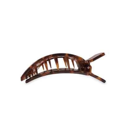 TELETIES - Square Flat Hair Clip | Med. | Tortoise