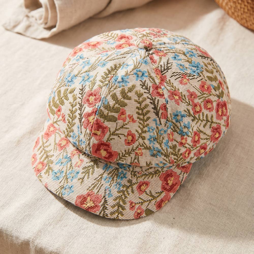 Anarchy Street - Floral Tapestry Newsboy Cabbie Hat