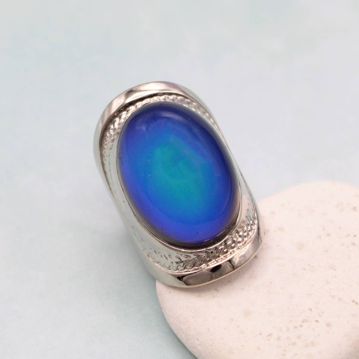 ZAD - Wide Silver Mood Ring