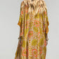 - Vintage Floral Print Kimono