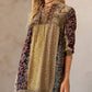 Young Threads - Chic Bohemian Stone-Washed Babydoll Dress
