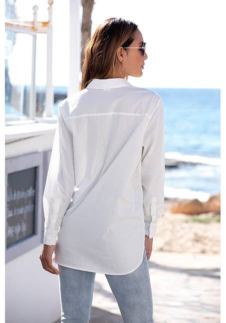 Women's Long Sleeve Button Down Blouse