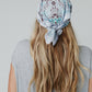 Love Full Paisley Bandana- Blue