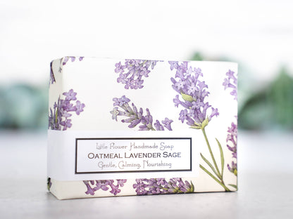 The Little Flower Soap Co - Oatmeal Lavender Sage Handmade Soap