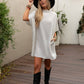 Three Bird Nest - Laid Back Luxe Dress - Light Heather Gray: XL