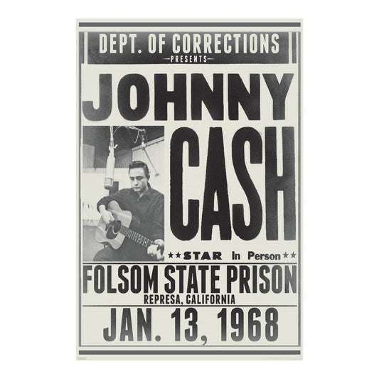 Pyramid America - Johnny Cash - Folsom State Poster