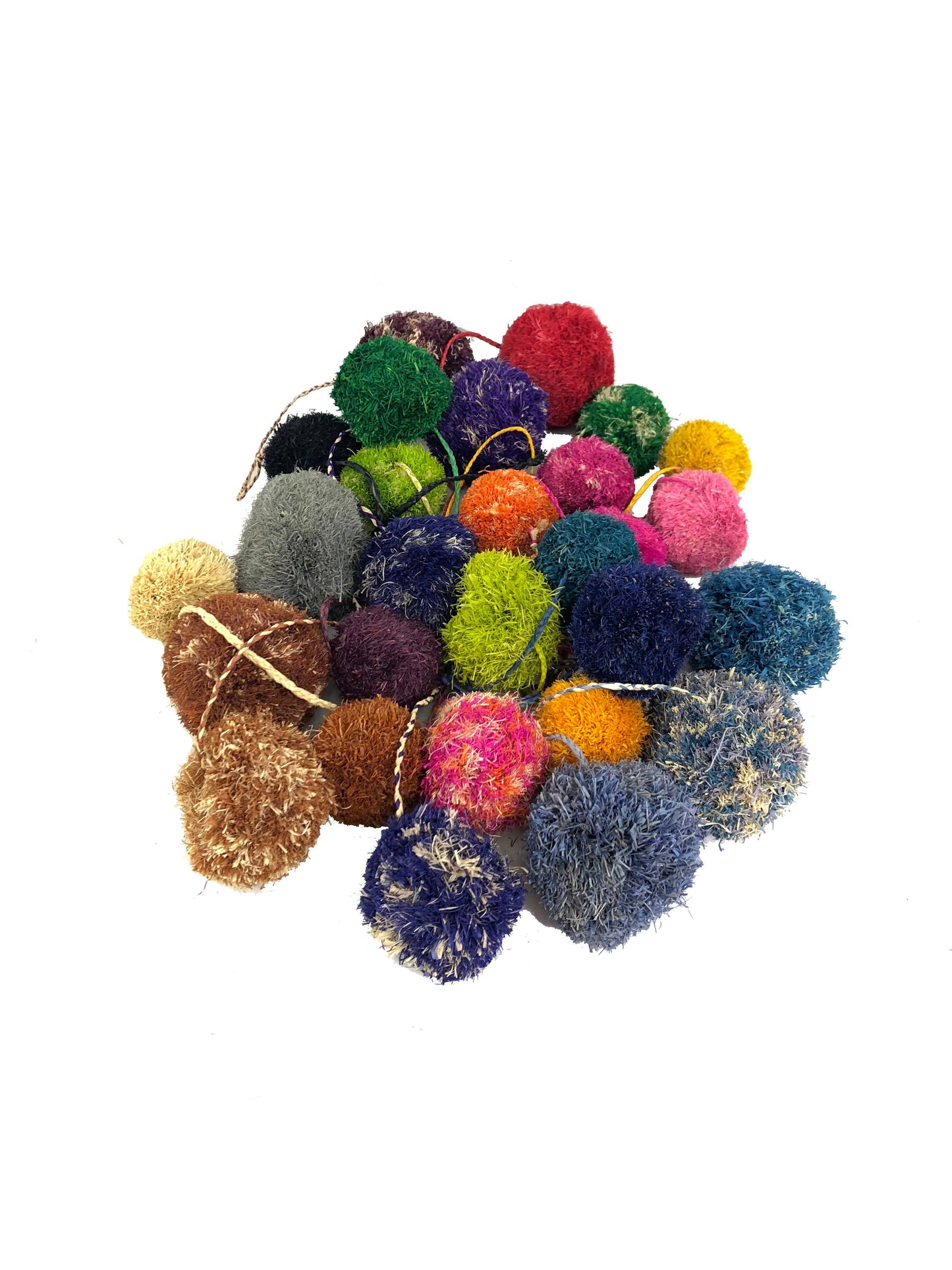 Shebobo - Pompoms Raffia Poufs Charm Embellishment