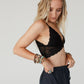 Three Bird Nest - Butterfly Beauty Bralette - Black: S / Black