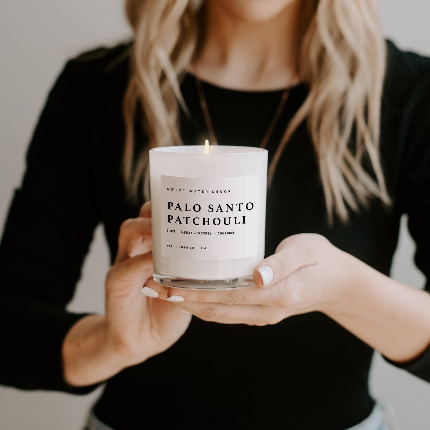 Sweet Water Decor - Palo Santo Patchouli 11 oz Soy Candle - Home Decor & Gifts