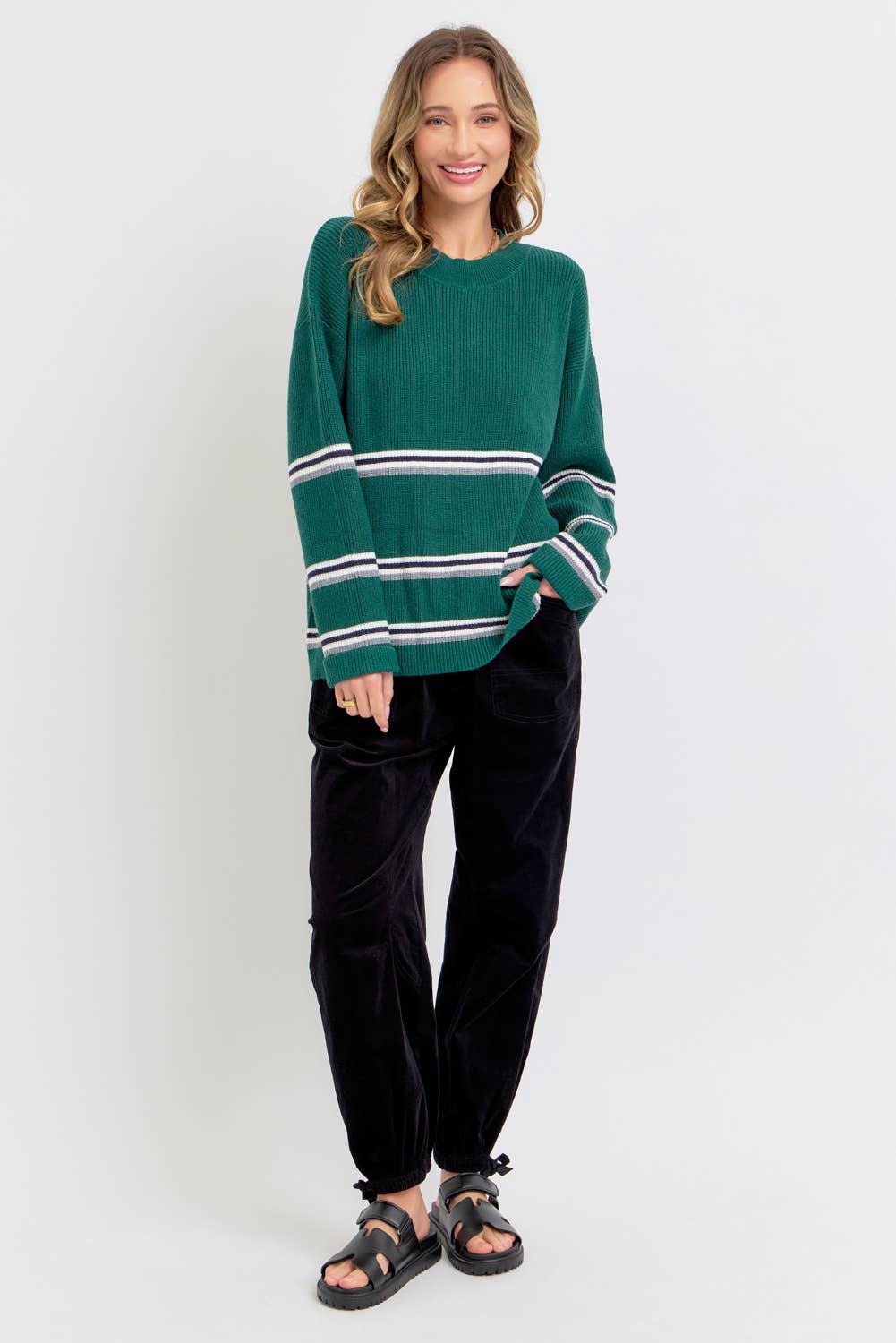Sweet Lovely by Jen - PULLOVER CASUAL KNIT TOP