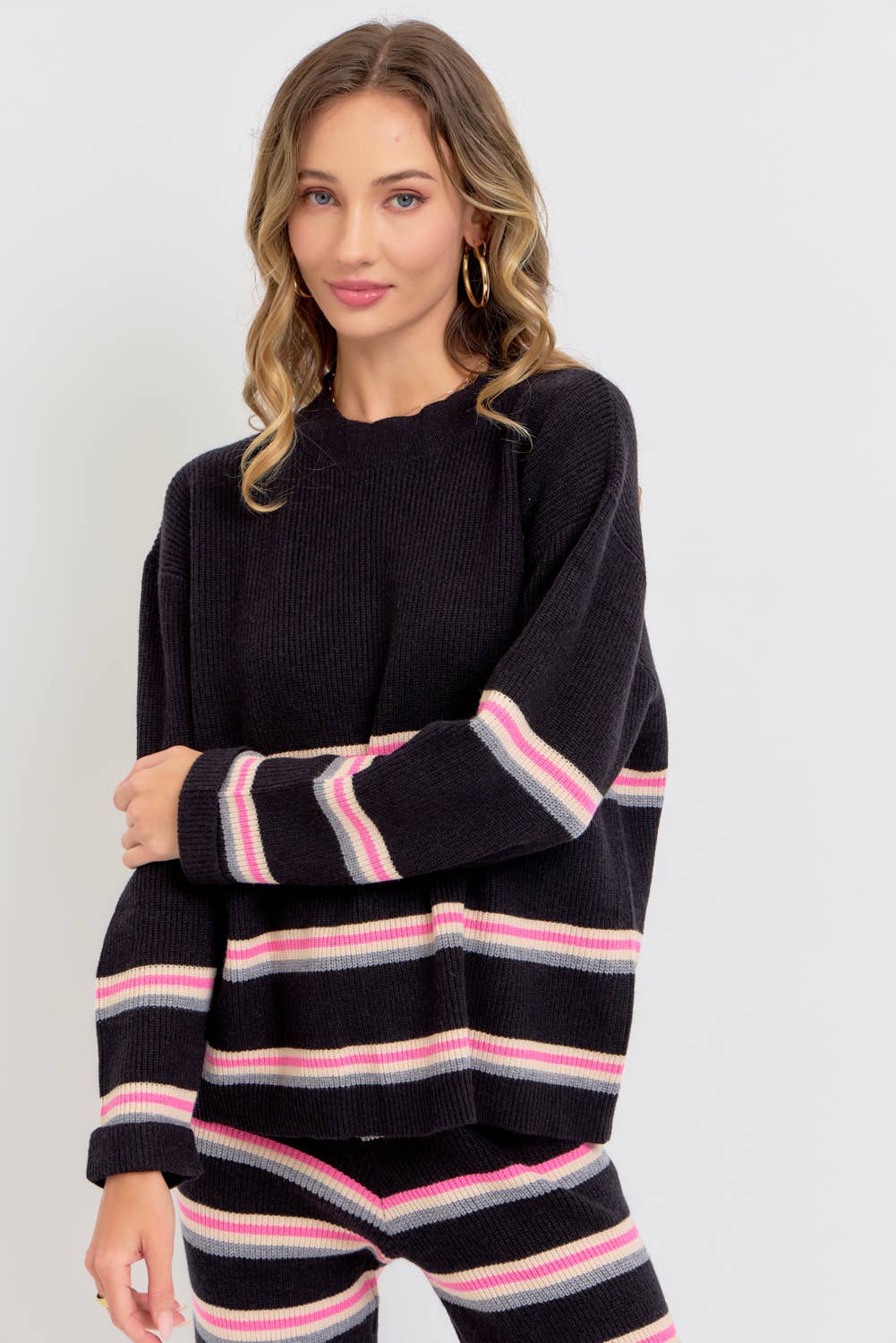 Sweet Lovely by Jen - PULLOVER CASUAL KNIT TOP
