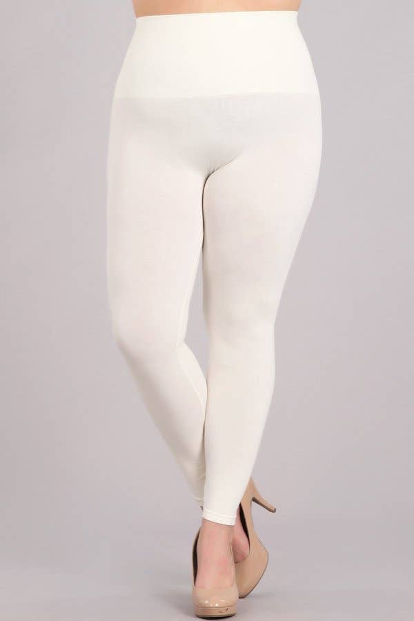 M.Rena - The Tummy Tuck Legging: Full Length / Plus Size / Black