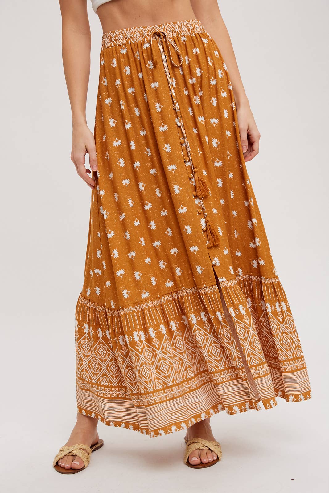 Bluivy - BOHO PRINT MAXI SKIRT