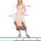 Young Threads - Sun-Kissed Patchwork: Smocked Bliss Boho Mid-Length Dress 