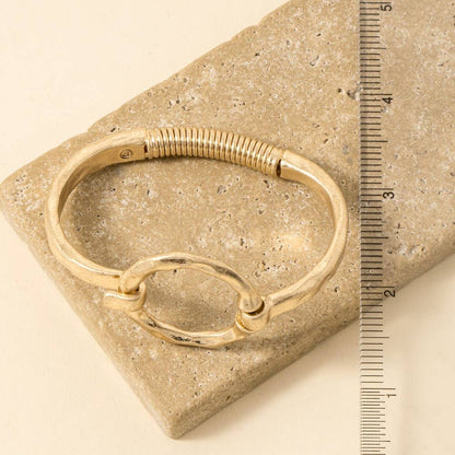 Anarchy Street - Hammered Circle Bangle Bracelet