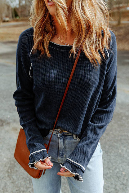 Lovesoft- Round Neck Long Sleeve T-Shirt
