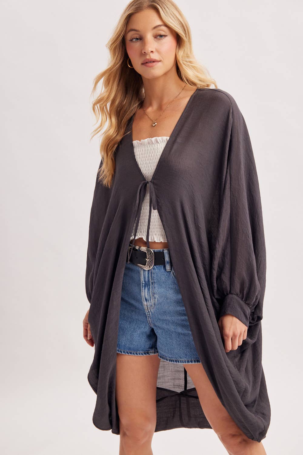 Bluivy - BOHO OPEN FRONT KIMONO CARDIGAN