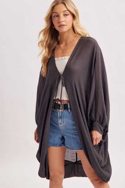 Bluivy - BOHO OPEN FRONT KIMONO CARDIGAN
