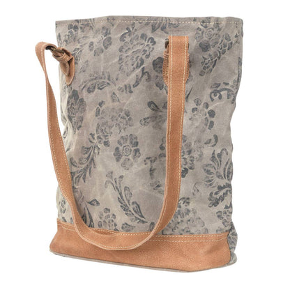Clea Ray Canvas Bags & Clothing - Frey Canvas With Flowers Shoulder Bag