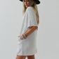 Three Bird Nest - Laid Back Luxe Dress - Light Heather Gray: XL