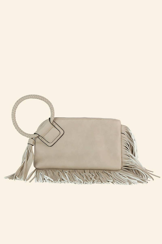 Anarchy Street - Fringe Cuff Clutch Tassel Wristlet Clutch Bag