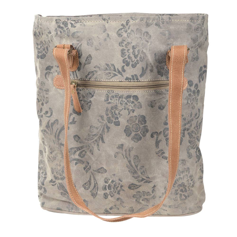 Clea Ray Canvas Bags & Clothing - Frey Canvas With Flowers Shoulder Bag