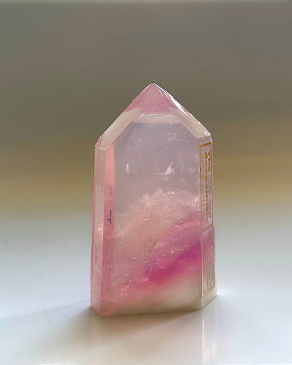 The Crystal Soapsmith - Pink Quartz soap crystal