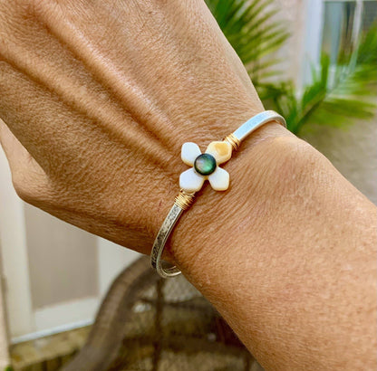 Nellie Pratt Artisan Jewelry - That's Darling- shell silver cuff bracelet